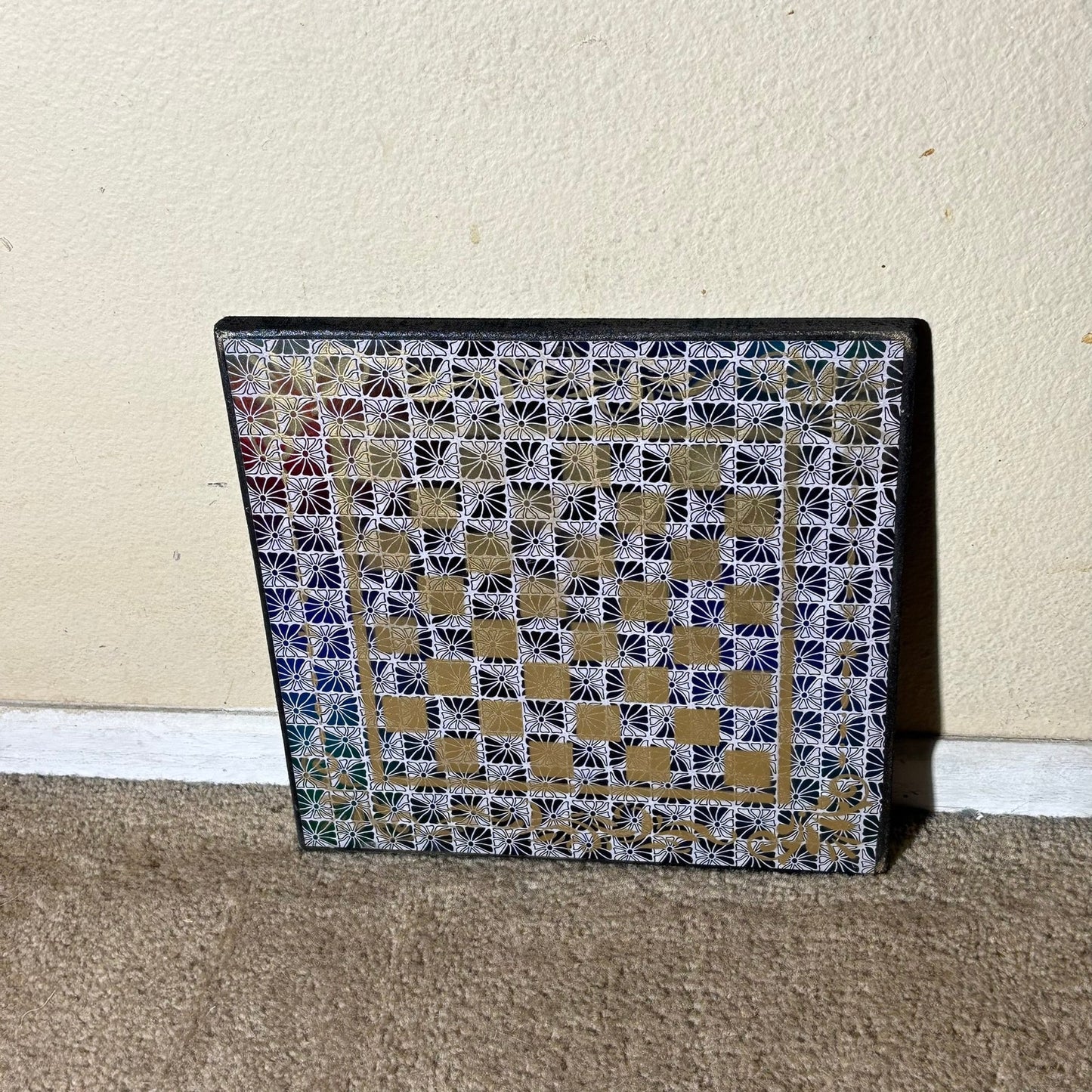 Golden Black & White - Scrapbook Chess Board