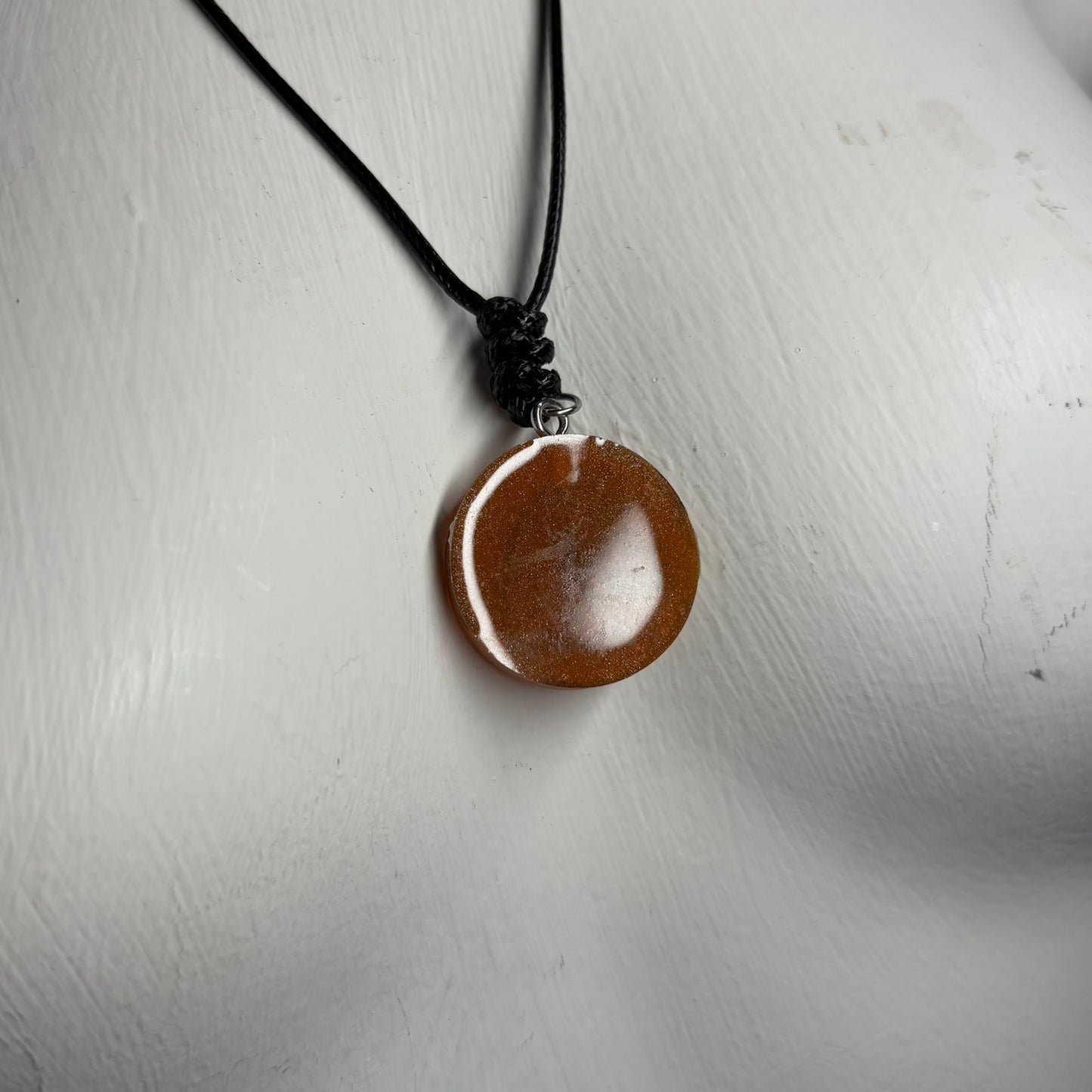 Brown Knight - Handmade Resin Chess Necklace