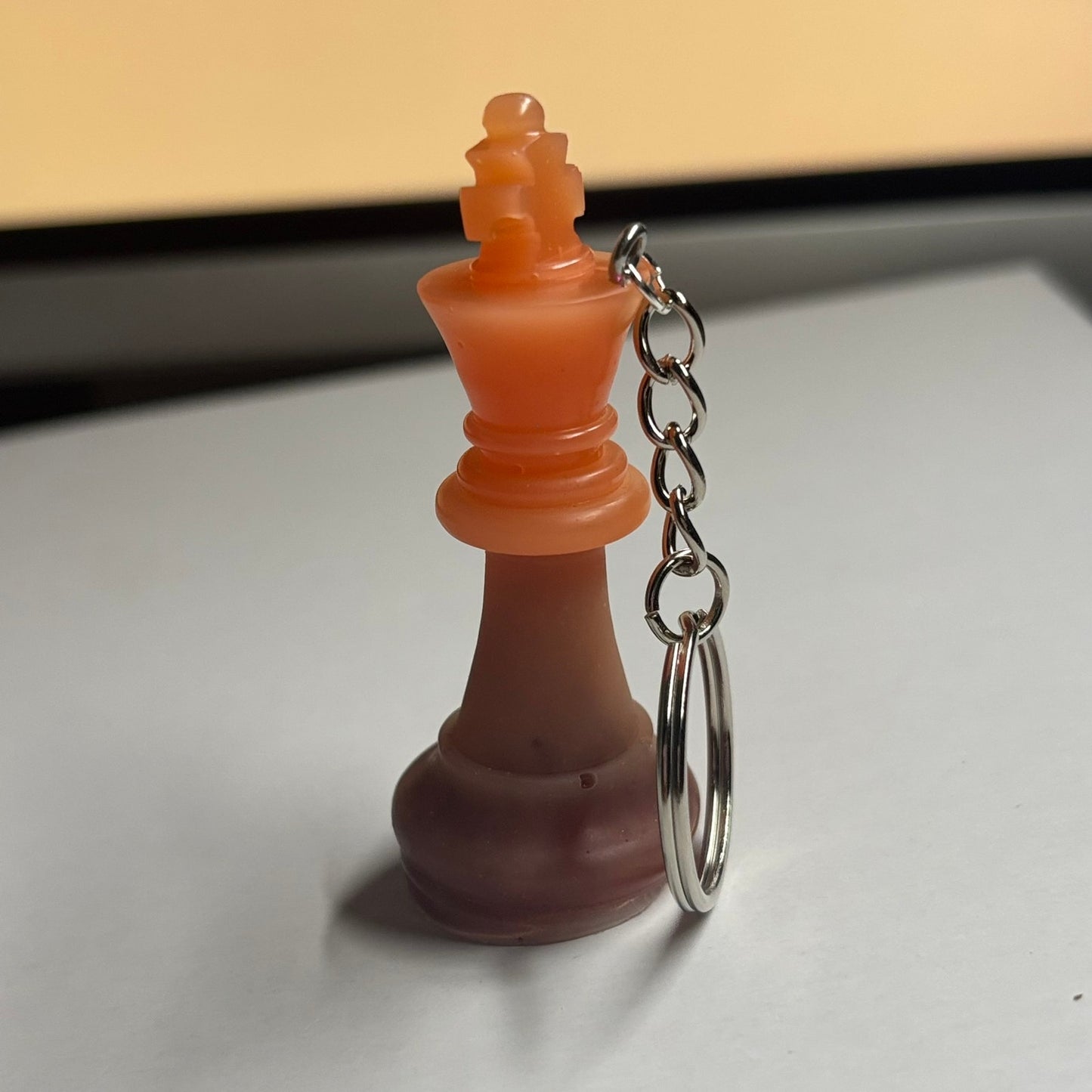 Orange Brown king - Handmade Resin Keychain