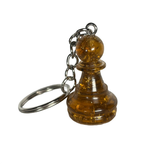 Royalty Pawn Handmade Resin Keychain - One of a Kind Design