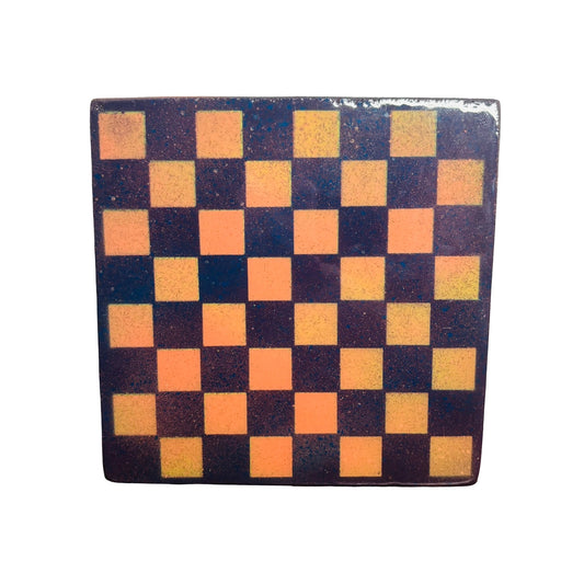 Purple & Orange - Resin Coated Chess Board