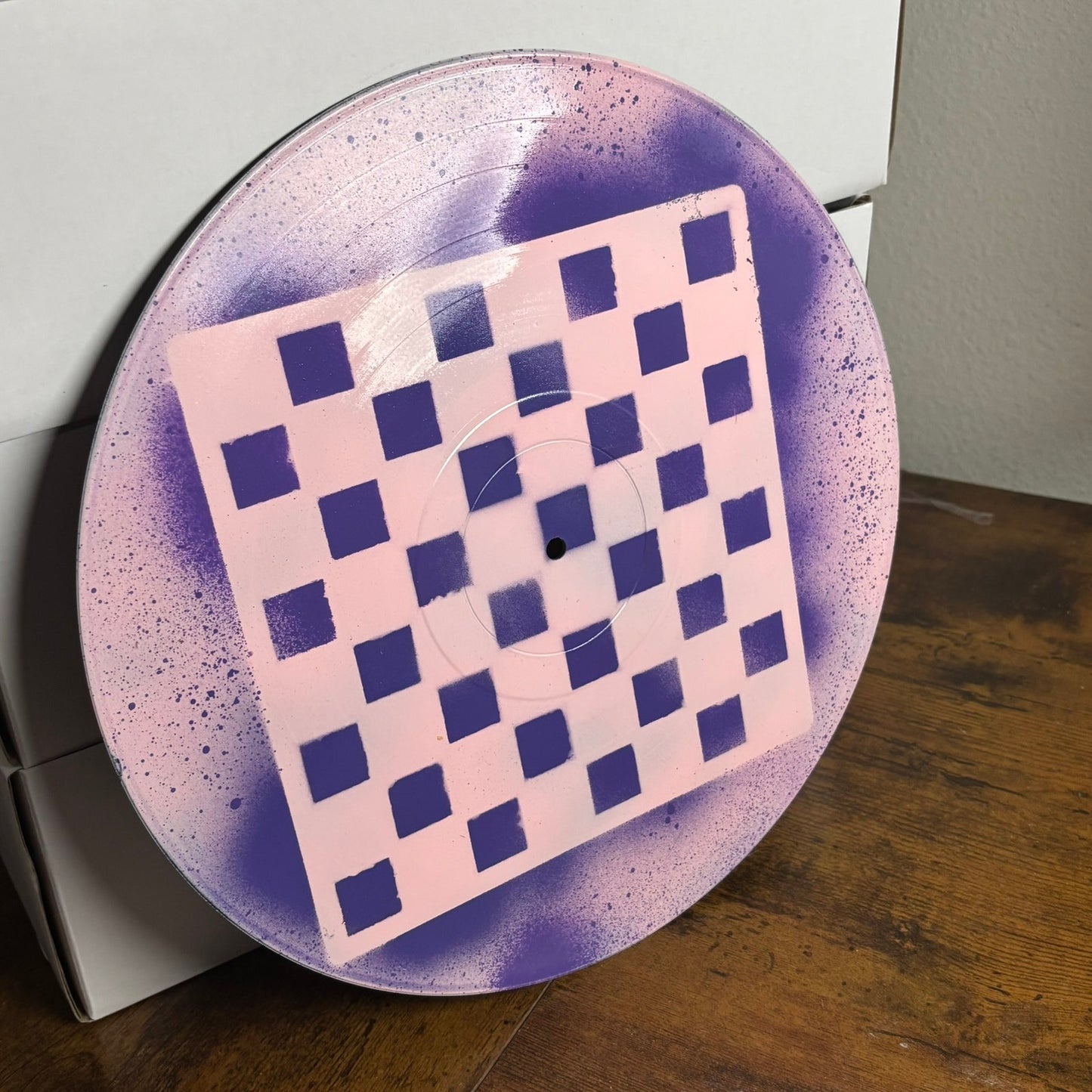 Dotted Purple Pink - Vinyl Chess Board