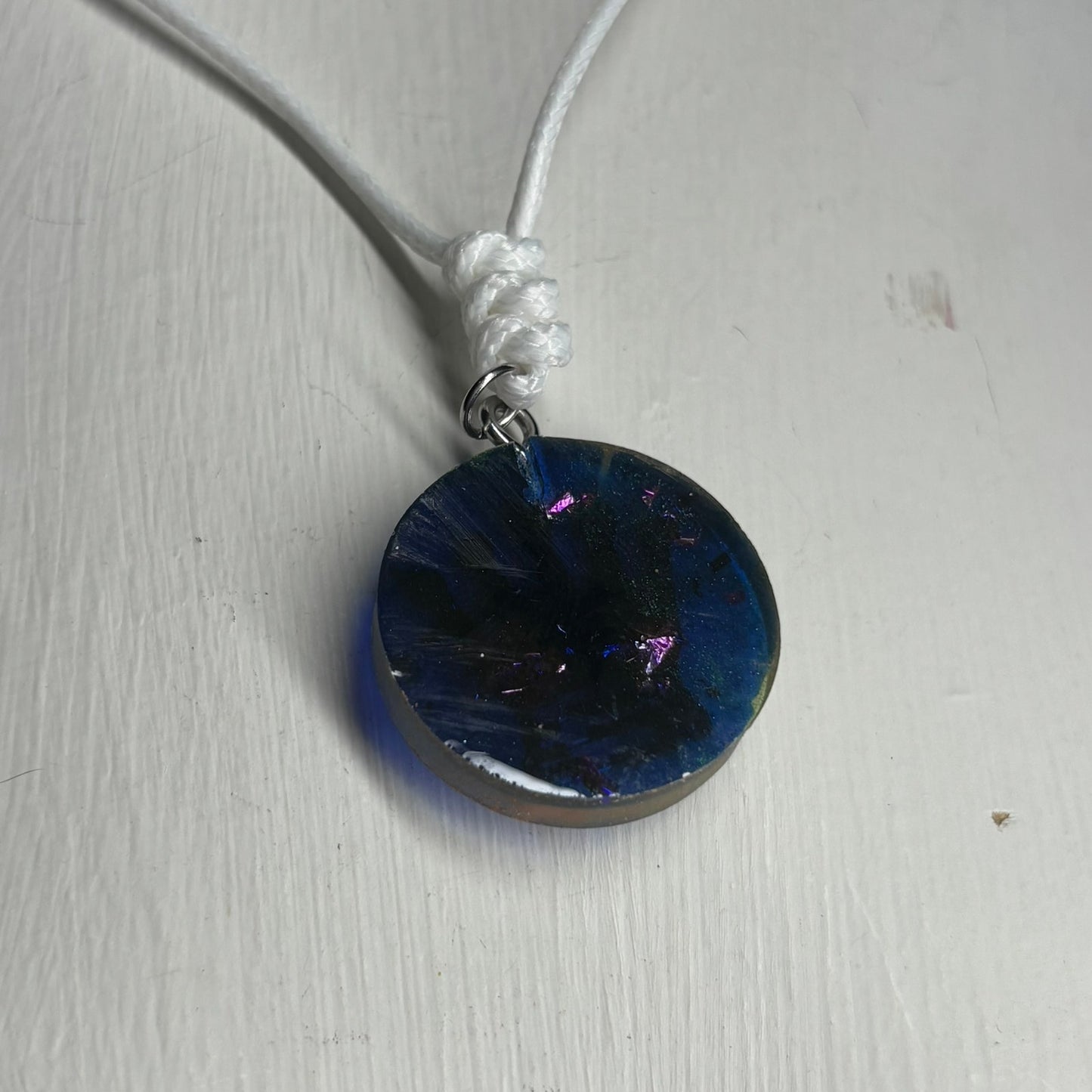 Prestigious Orange King - Handmade Resin Chess Necklace