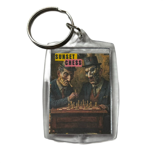 Political Game - Chess  Photo Keychain