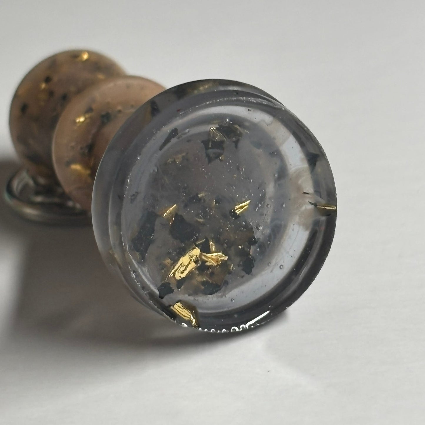 Royal Brown/Silver King - Handmade Resin Keychain