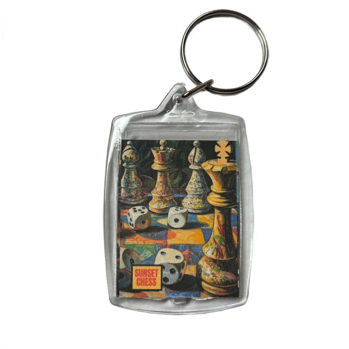 Roll Dice - Chess  Photo Keychain