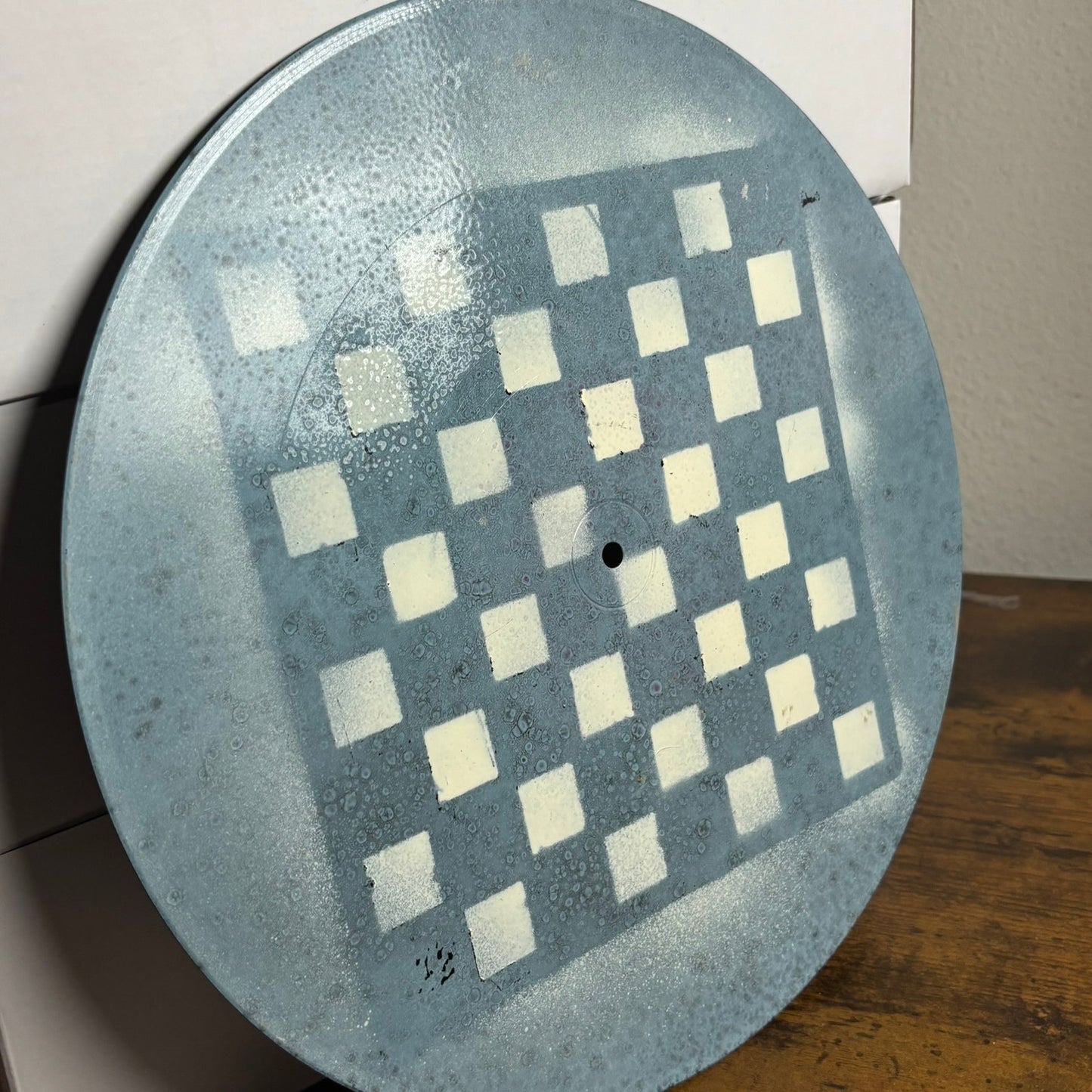 Faded Sky Blue - Vinyl Chess Board
