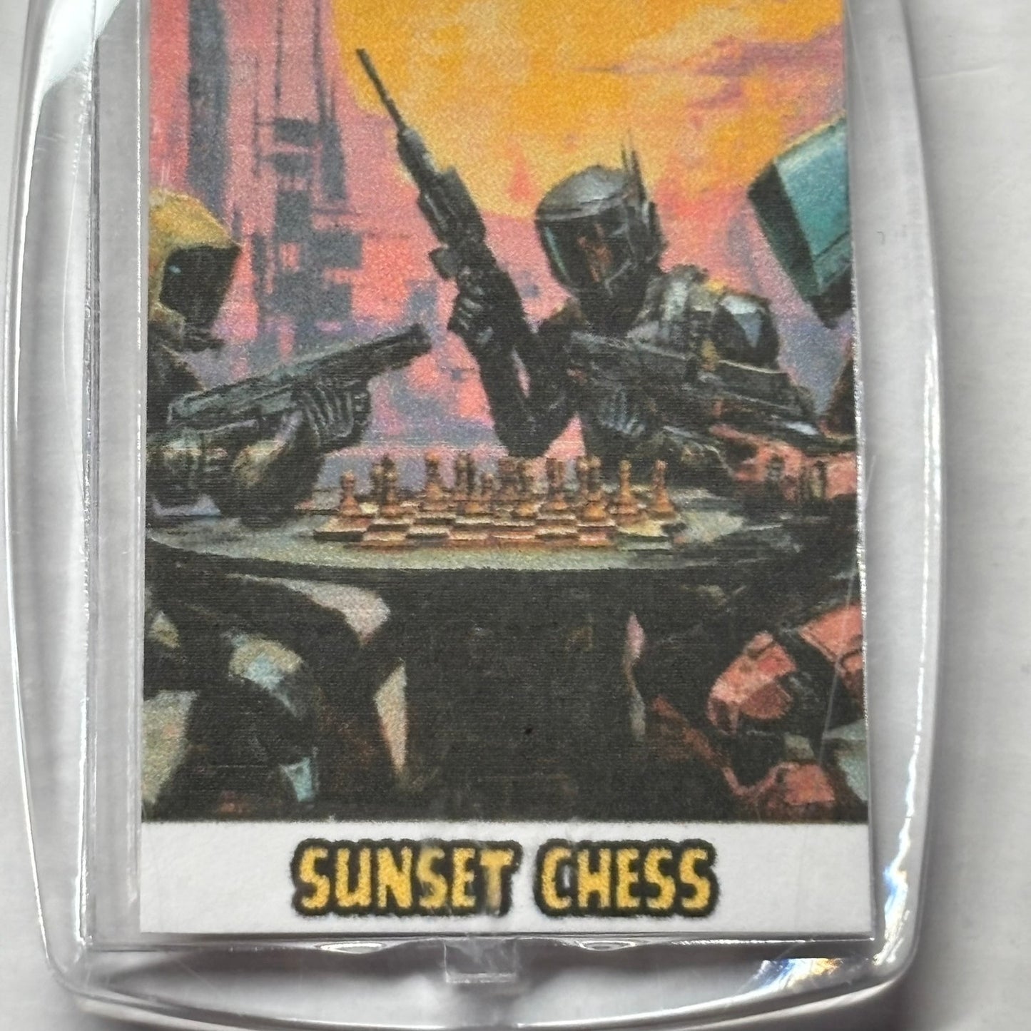 Robot Beef - Chess  Photo Keychain