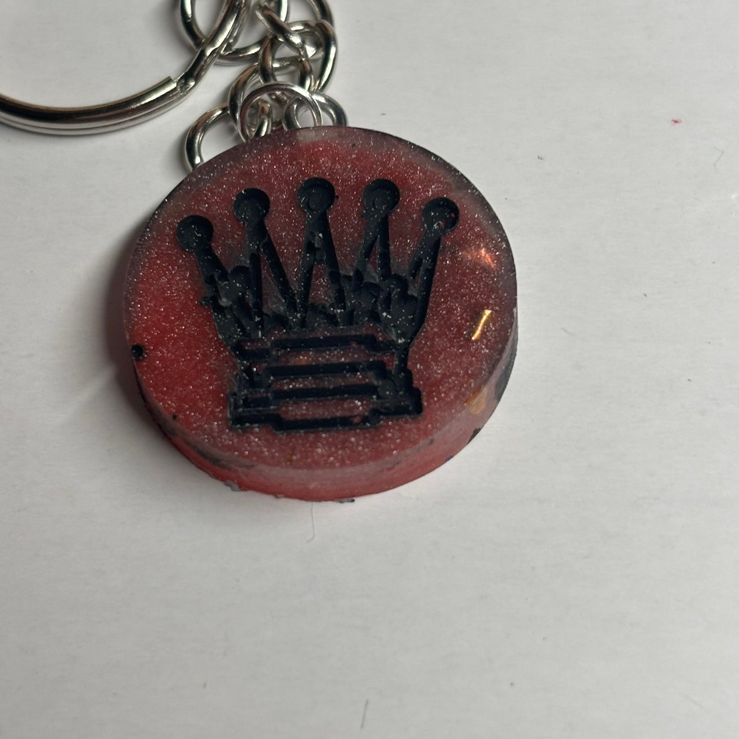 Strong Red Queen - Handmade Resin Keychain