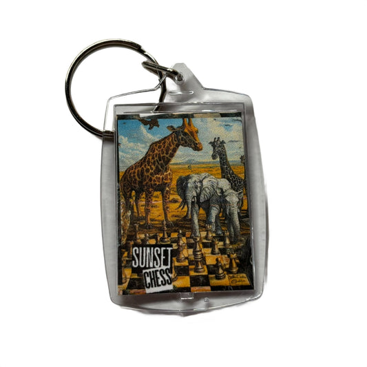 The Safari - Chess  Photo Keychain