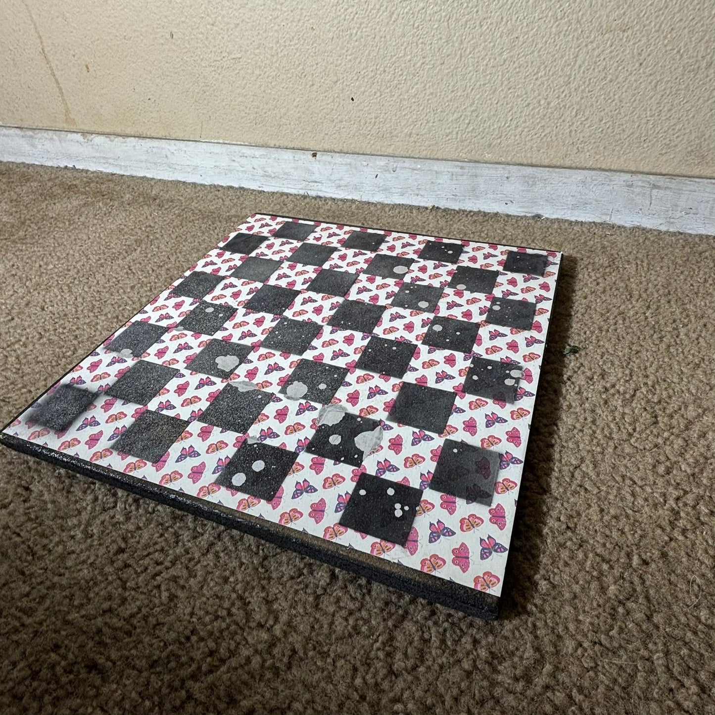 Simple Butterflies - Scrapbook Chess Board