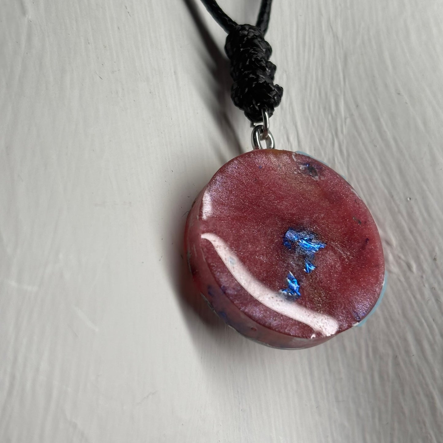 Crystal Pink Queen - Handmade Resin Chess Necklace