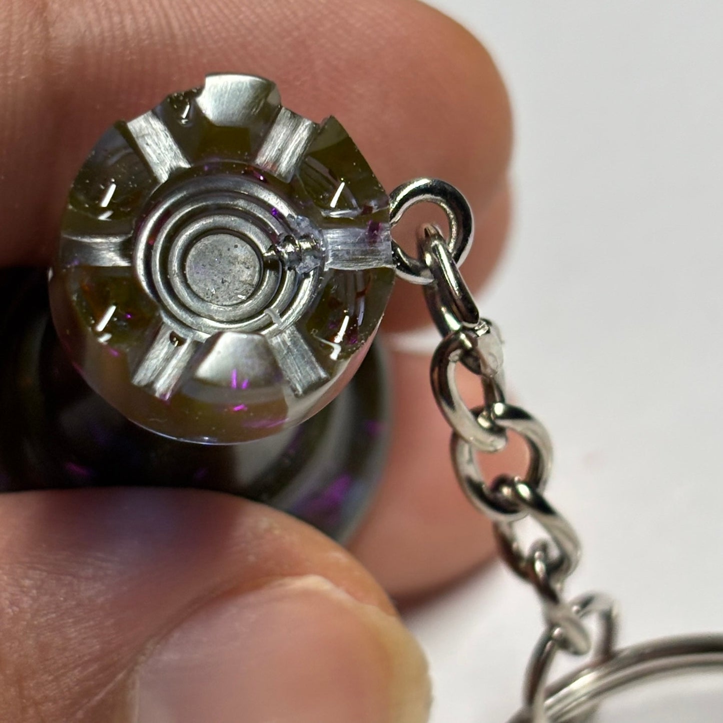 Navy Royal Blue Rook - Handmade Resin Keychain