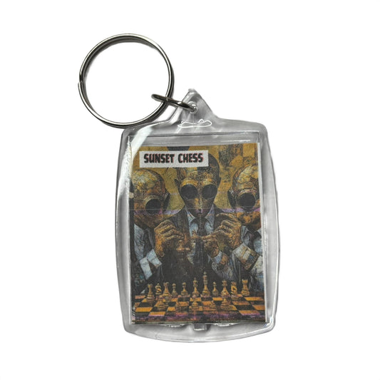 Bug Eyed - Chess  Photo Keychain