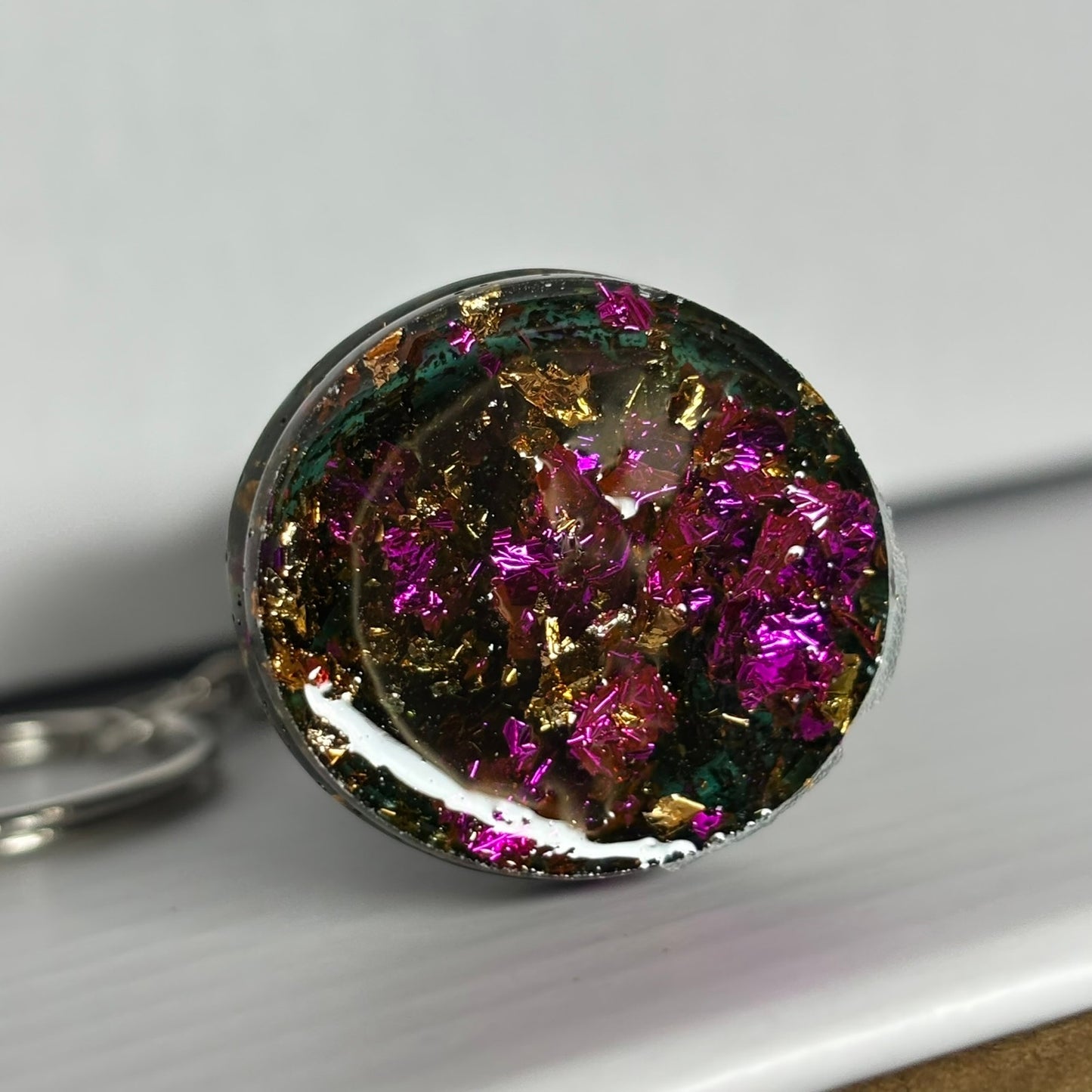 Queen Royal Handmade Resin Keychain - One of a Kind Design