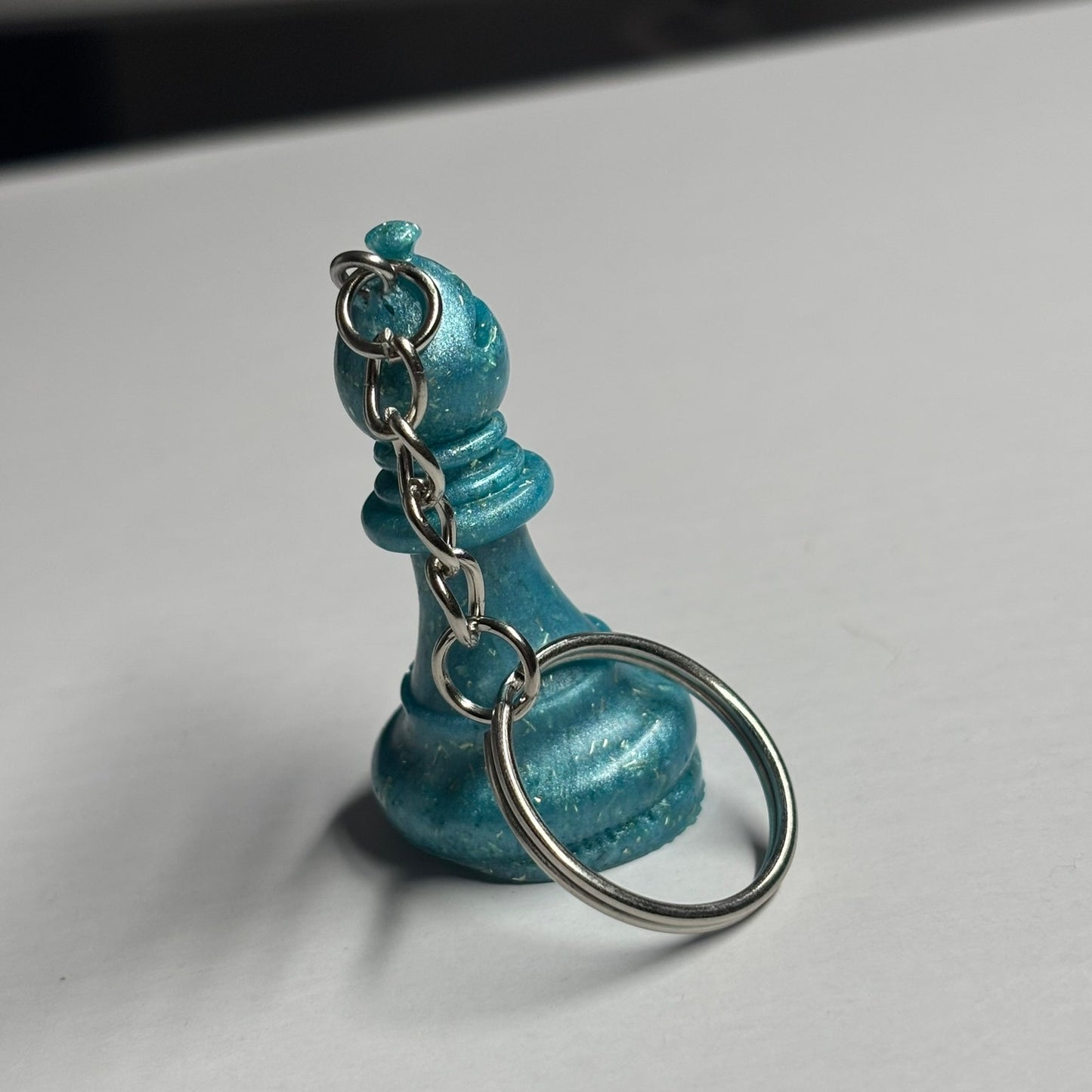 Royal Blue Bishop - Handmade Resin Keychain