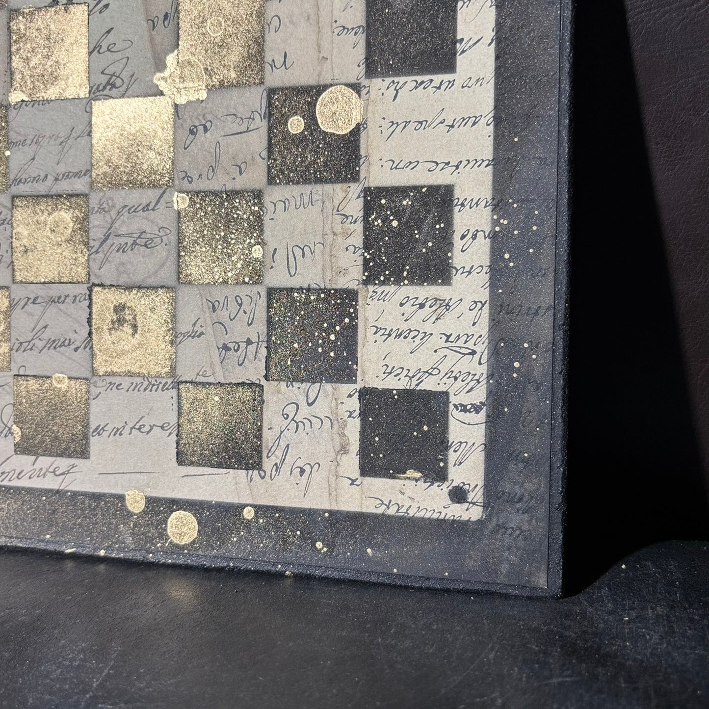 Vintage Writings - Scrapbook Chess Board