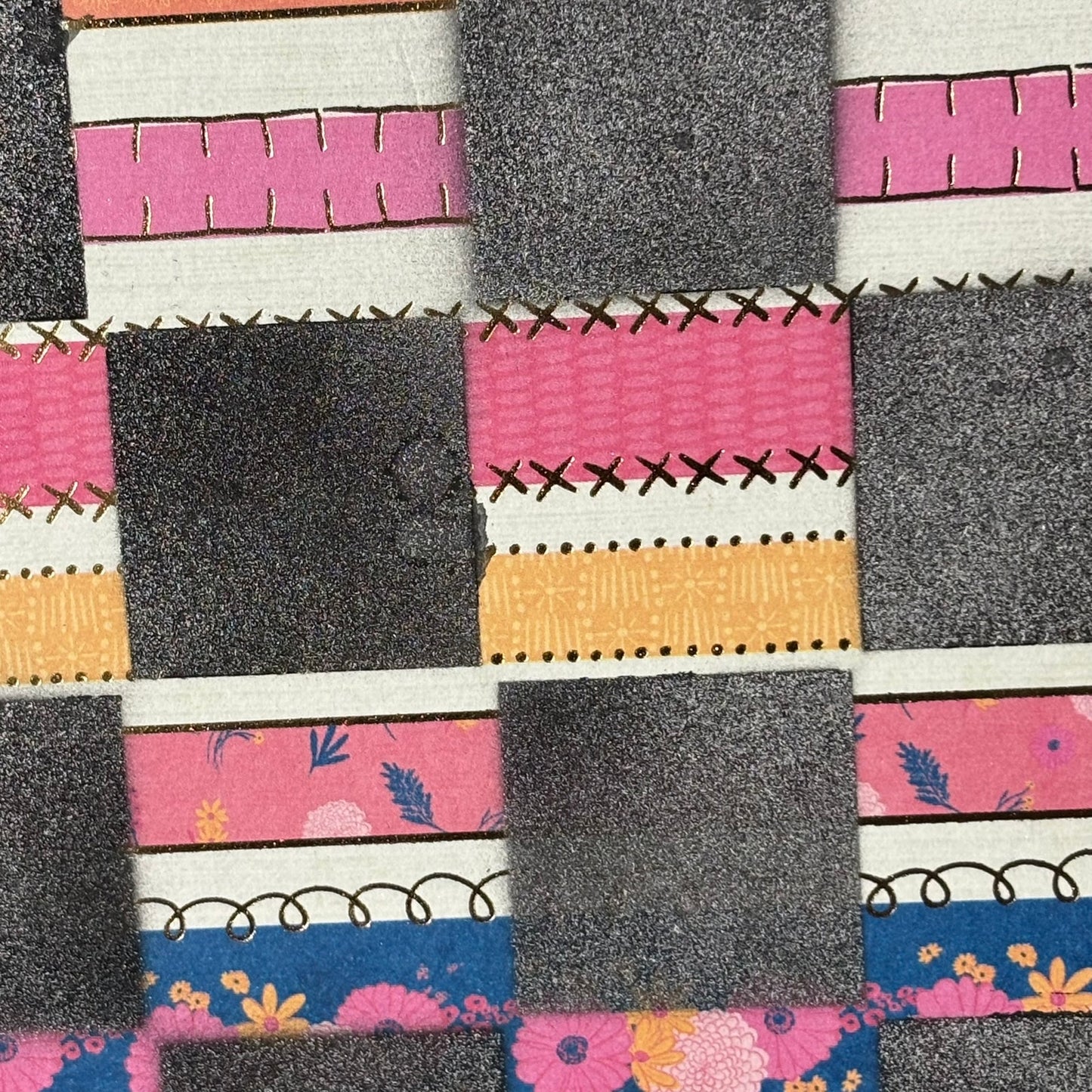 Lined Pink Buttery - Scrapbook Chess Board