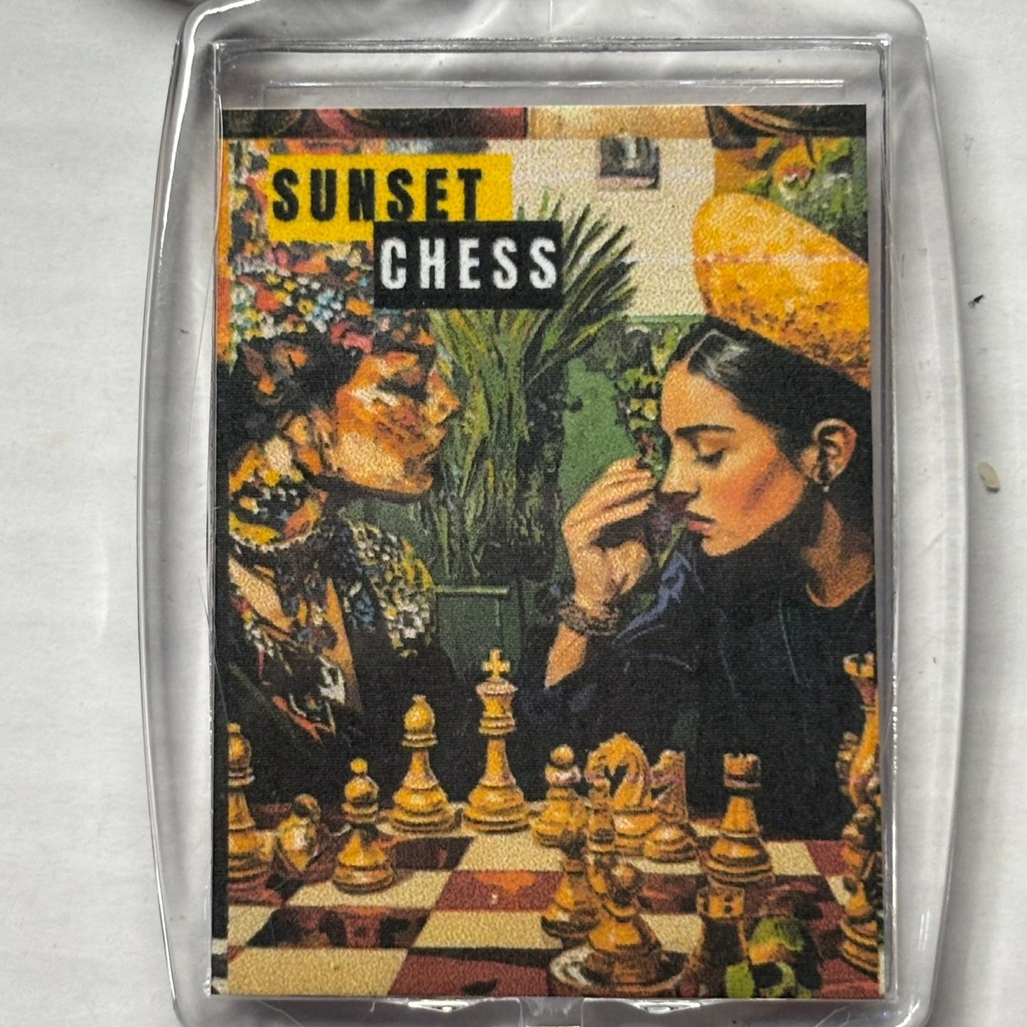 Mother Daughter - Chess  Photo Keychain