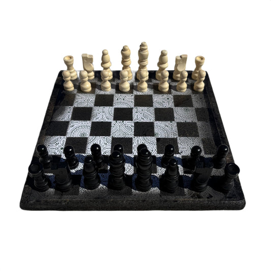 Simple Pattern - Scrapbook Chess Set