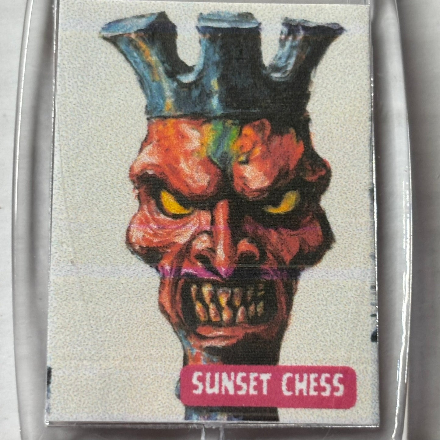 Evil Rook - Chess  Photo Keychain