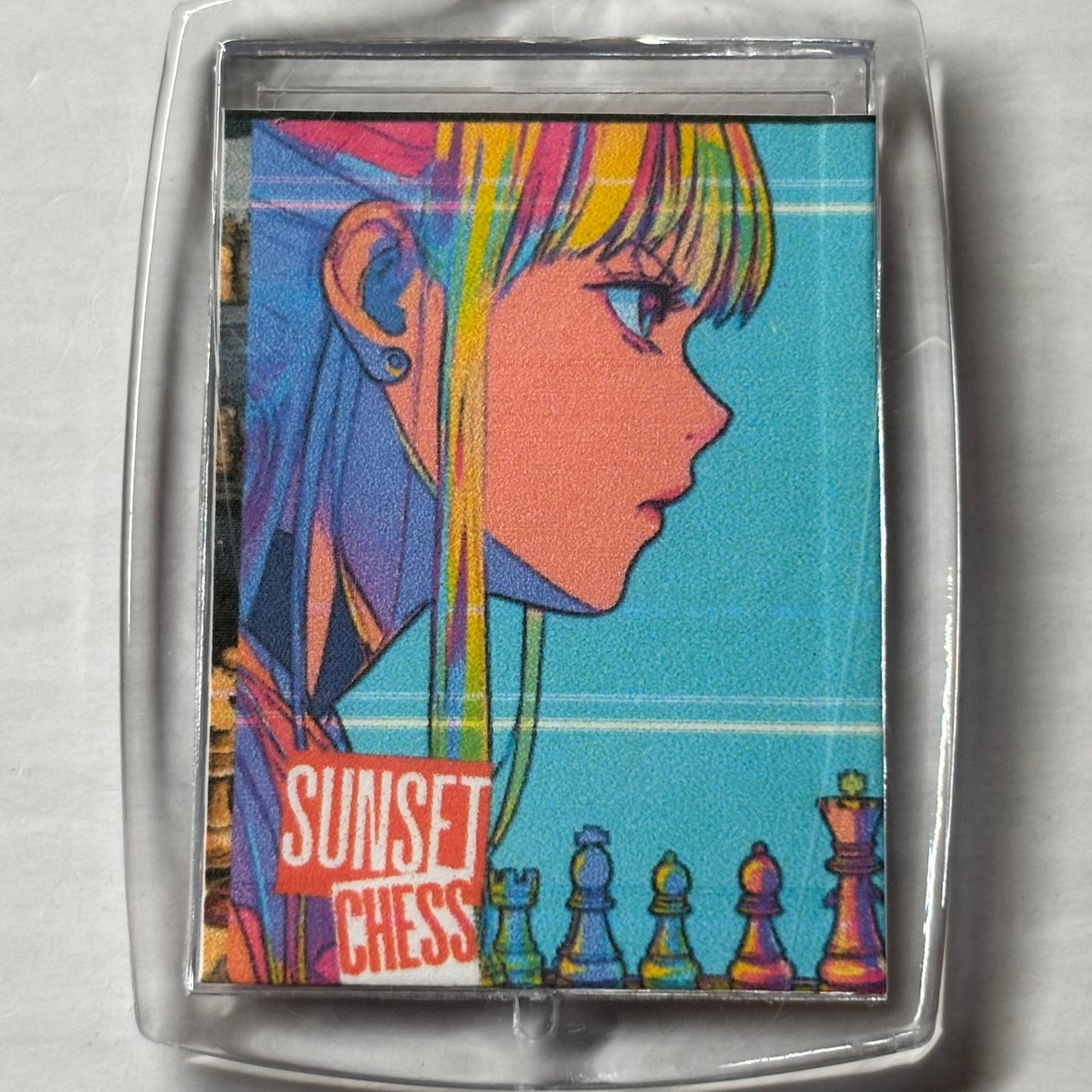 Anime Vibes - Chess  Photo Keychain