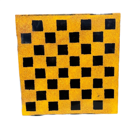 Golden Yellow - Resin Coated Chess Board