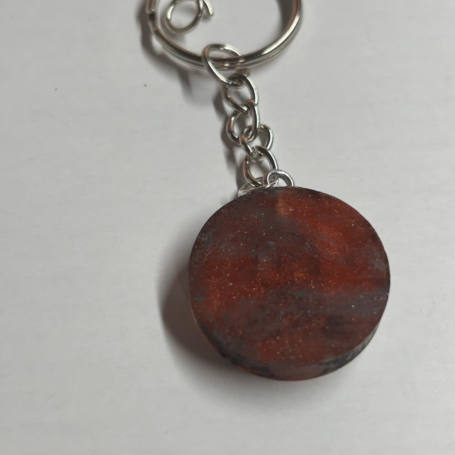 Lava Red Bishop - Handmade Resin Keychain