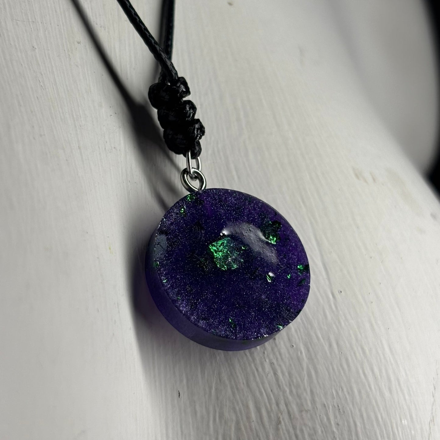 Purple Dark Queen - Handmade Resin Chess Necklace
