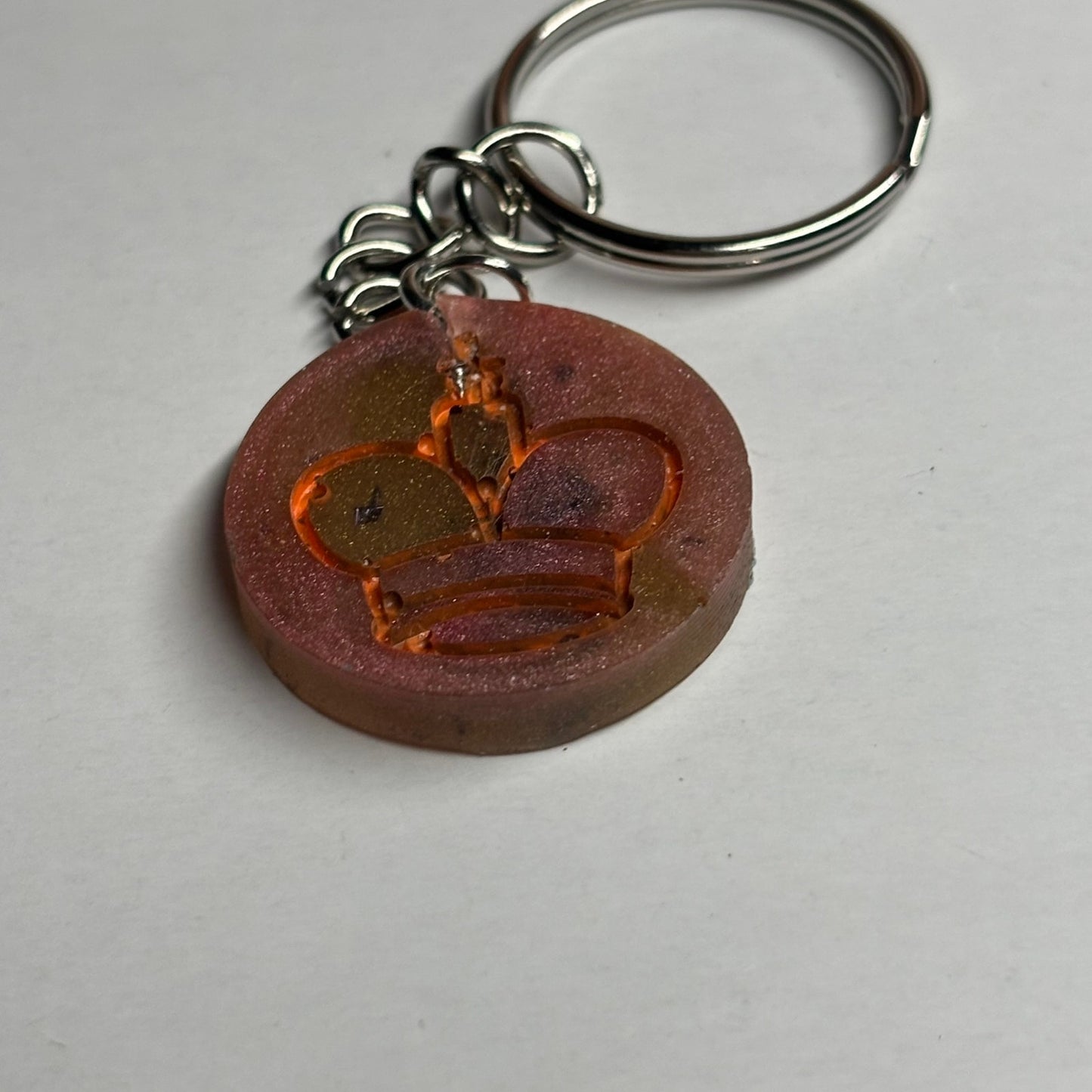 Rustic King - Handmade Resin Keychain