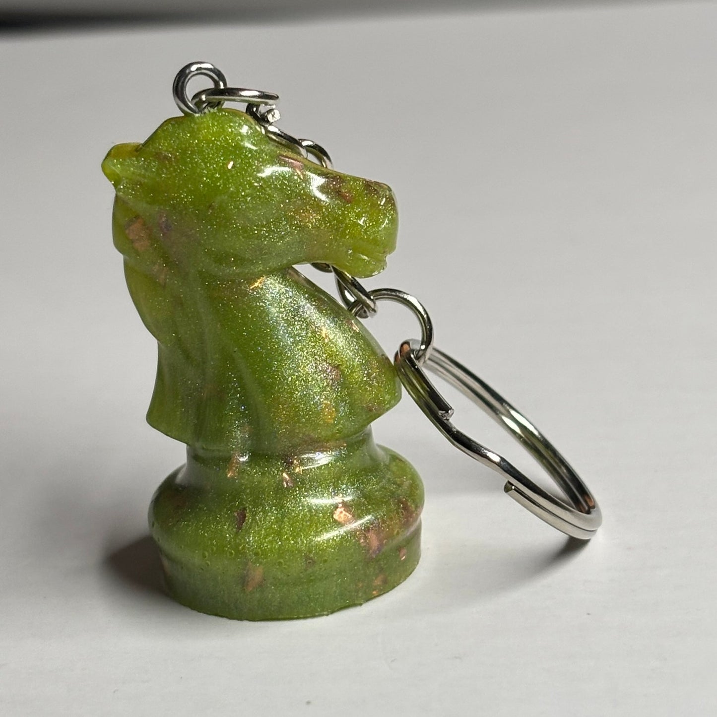 Beautiful Green Knight - Handmade Resin Keychain