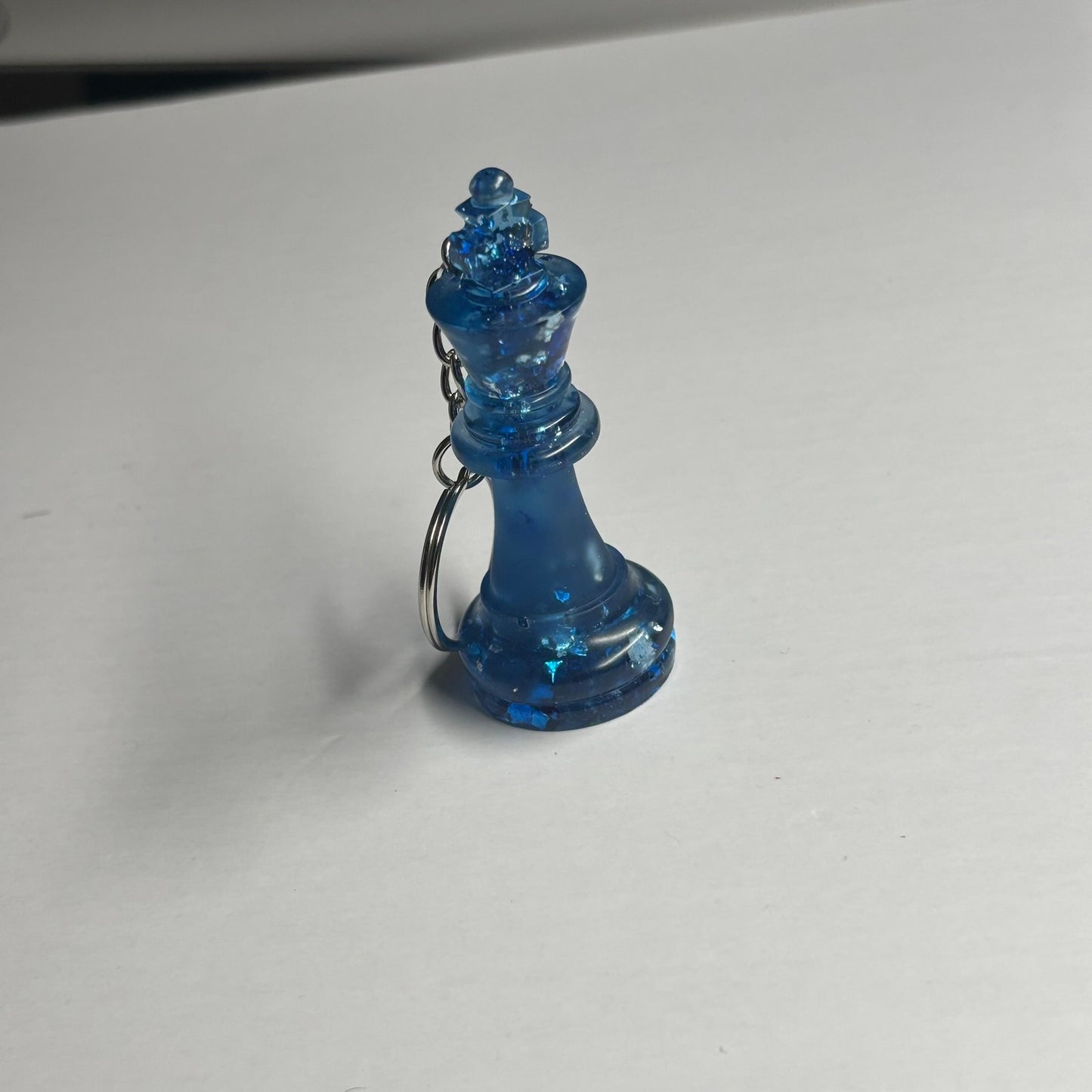 Sparkle Blue King - Handmade Resin Keychain