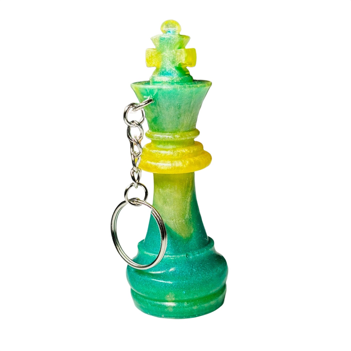 Lemon Swirl King - Handmade Resin Keychain - Large Edition