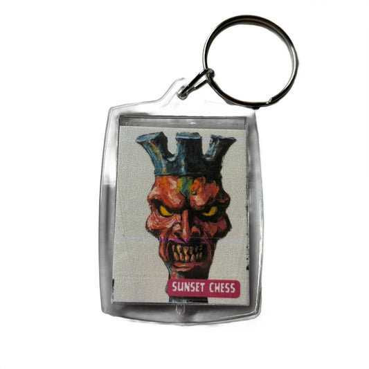 Evil Rook - Chess  Photo Keychain