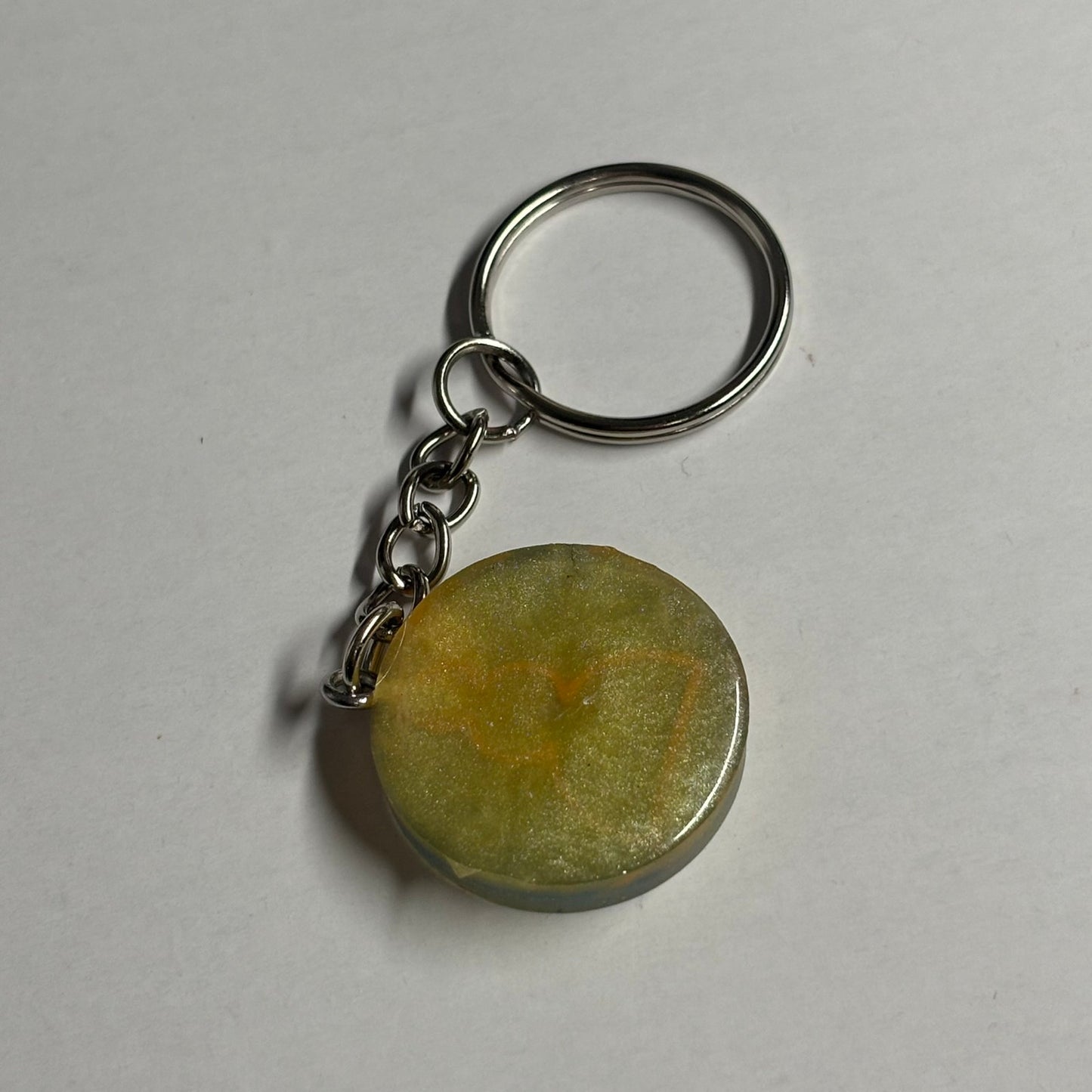 Bluish Orange Pawn - Handmade Resin Keychain