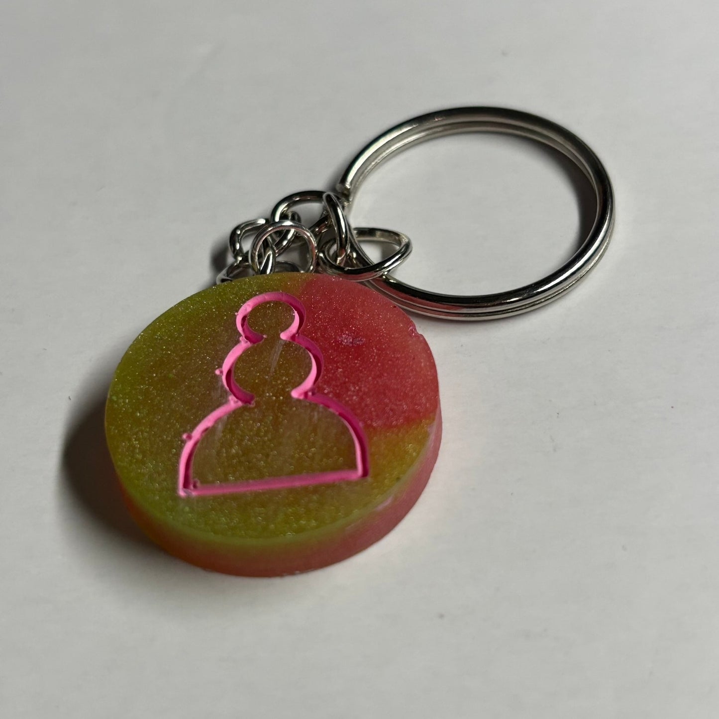 Vintage Pink - Handmade Resin Keychain