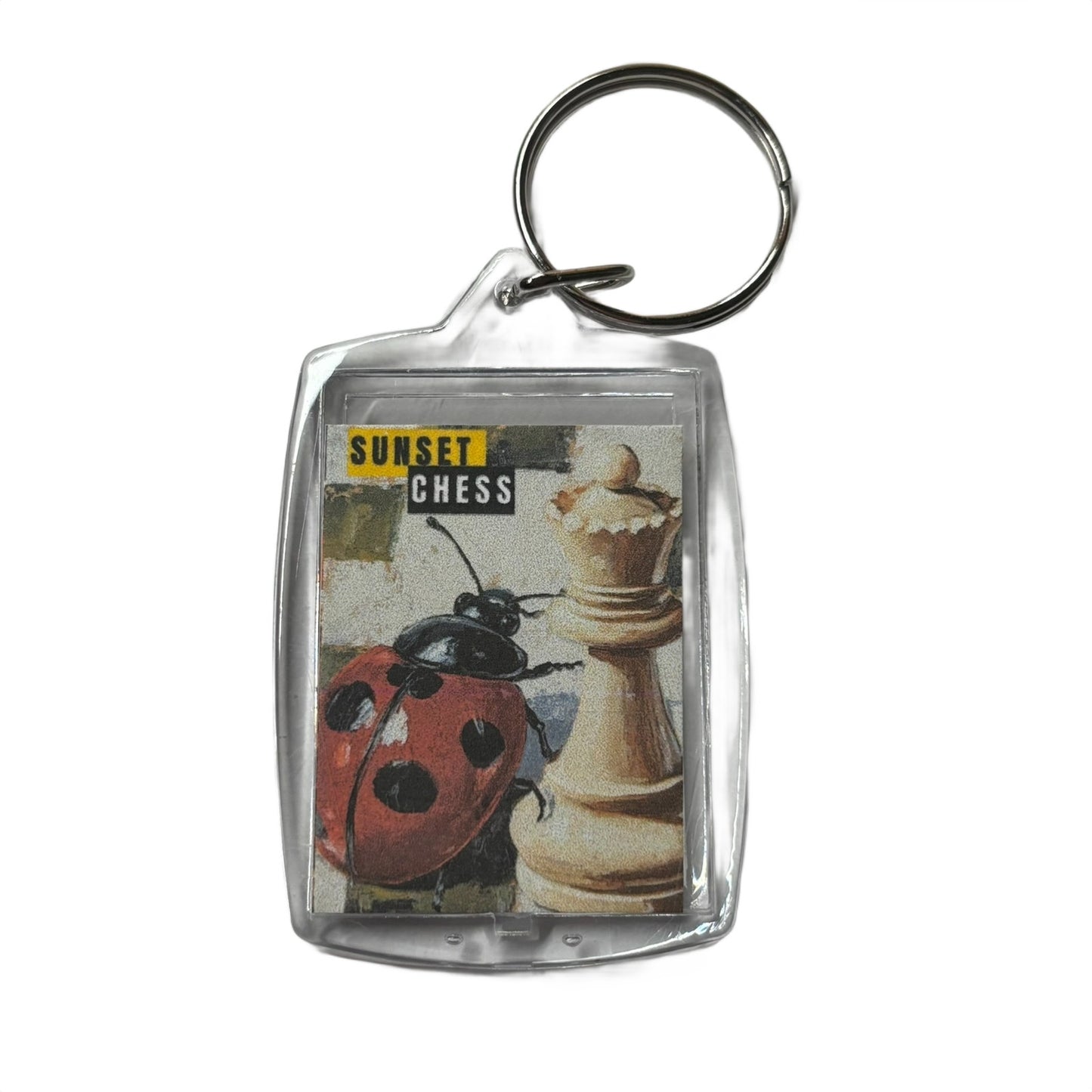 Lady Bug - Chess  Photo Keychain