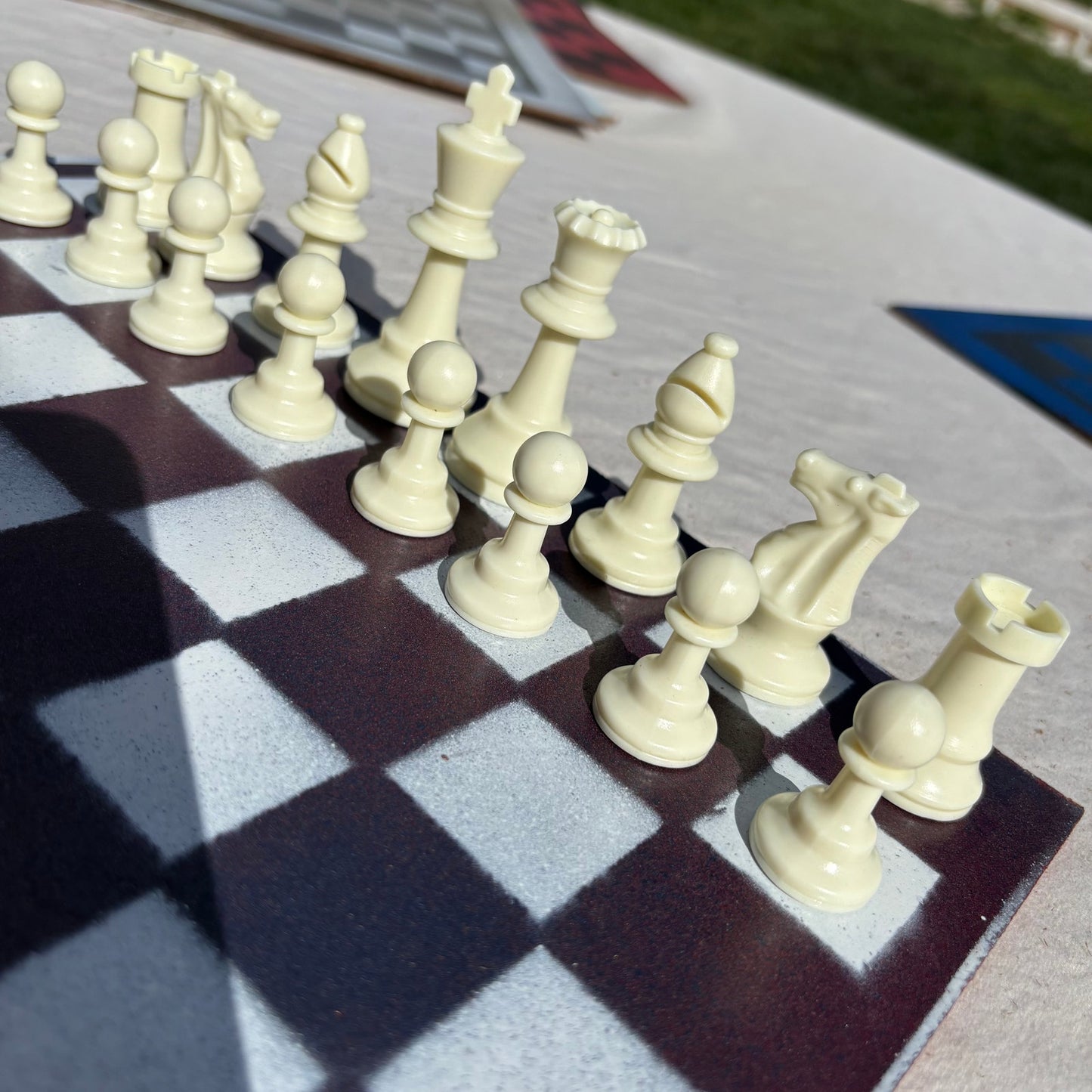 Fading Opal- Painted Chess Set