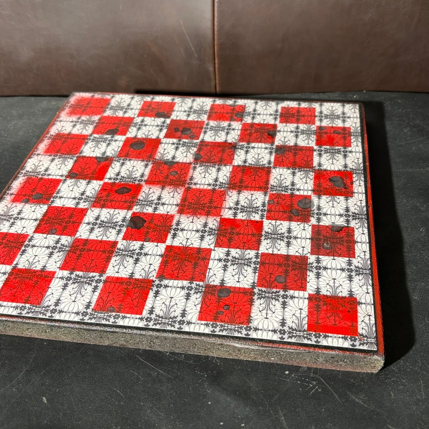 Gothic Red - Scrapbook Chess Board