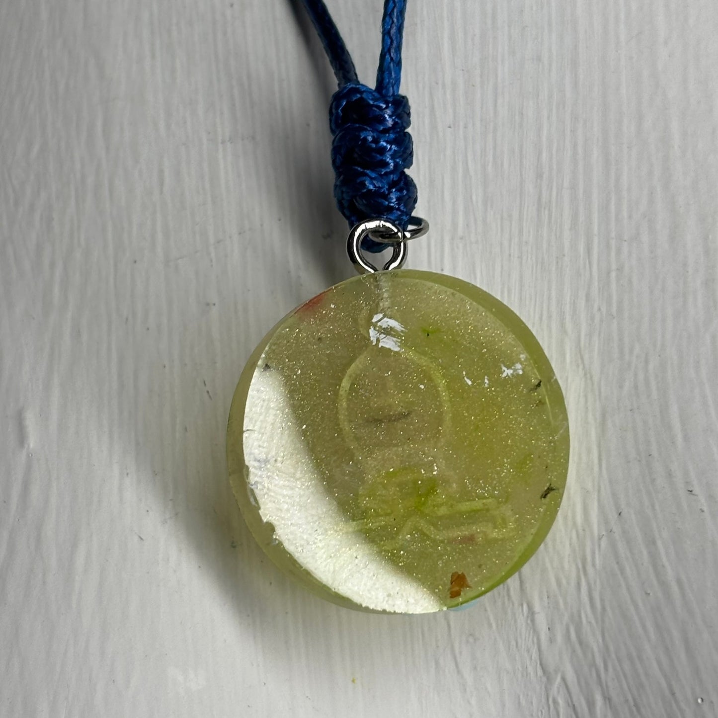 Yellow Bishop - Handmade Resin Chess Necklace