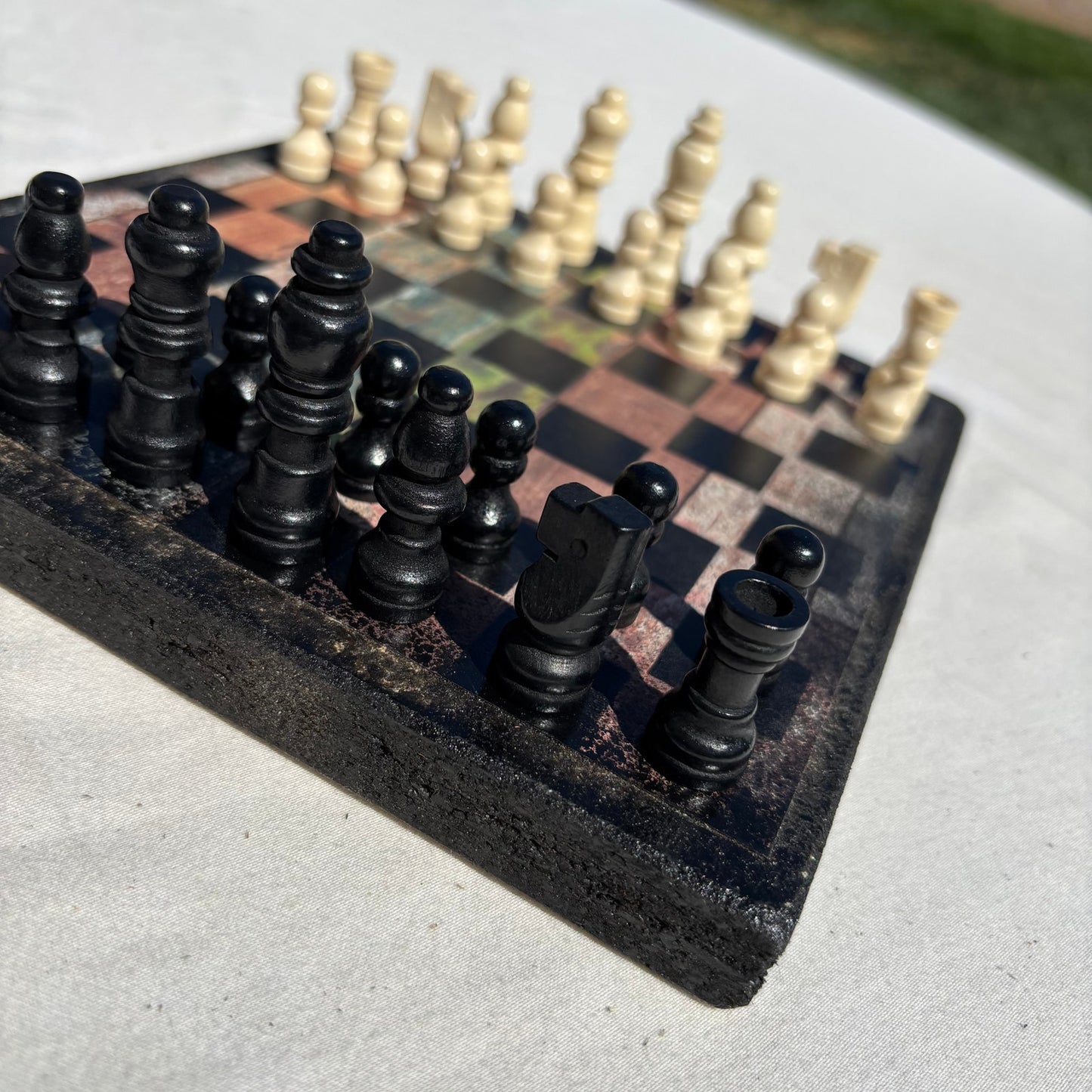 Rustic Design - Scrapbook Chess Set