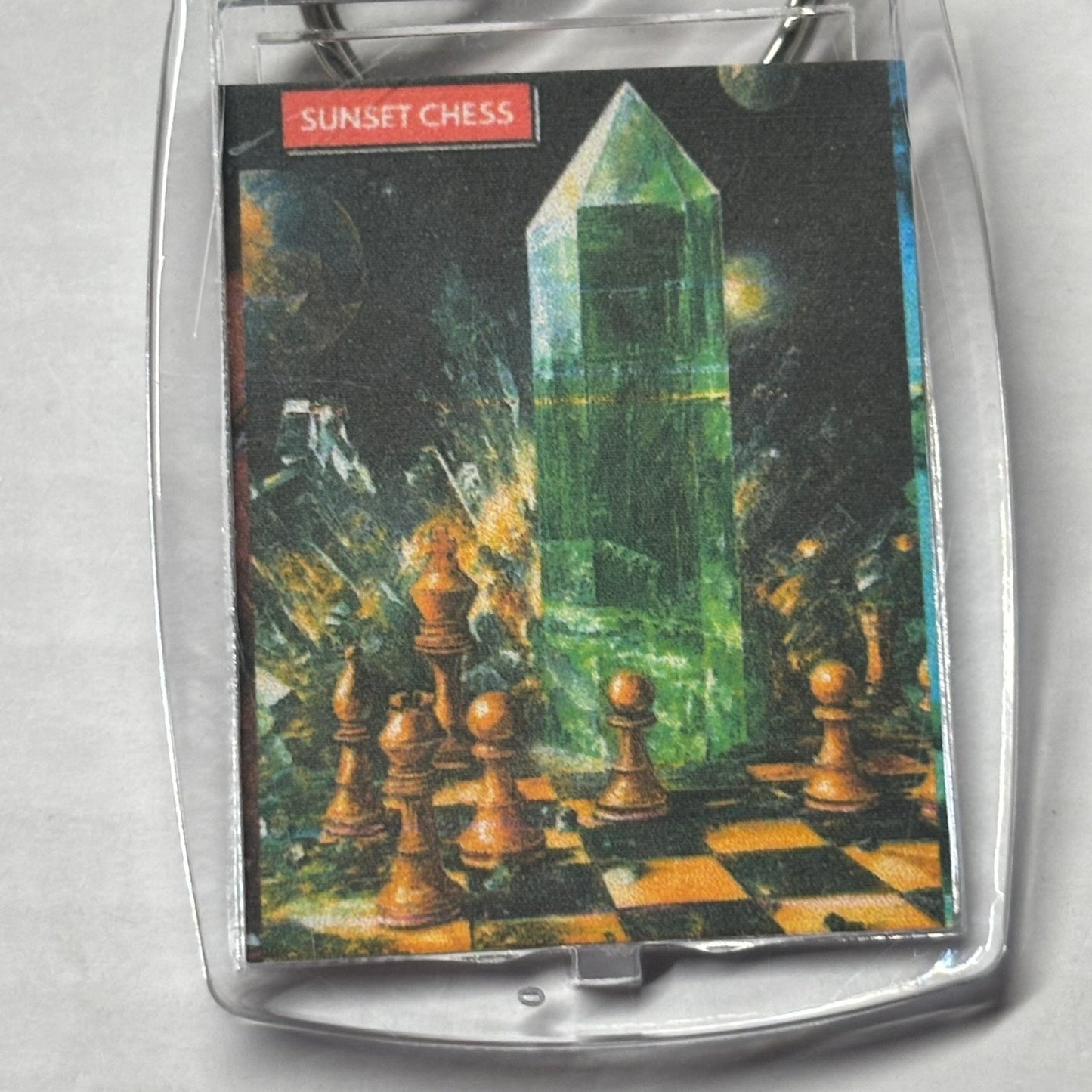 Green power - Chess  Photo Keychain