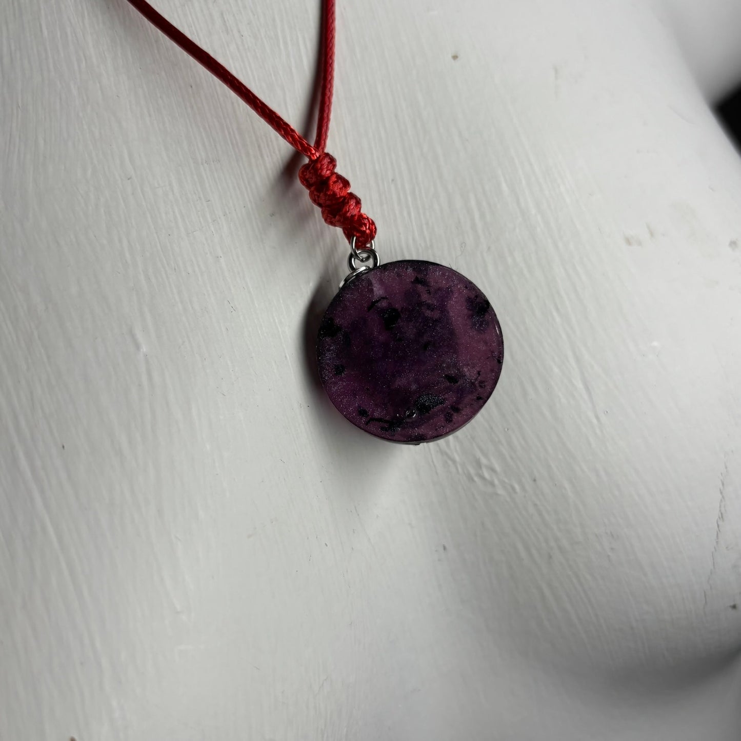 Purple Queen - Handmade Resin Chess Necklace