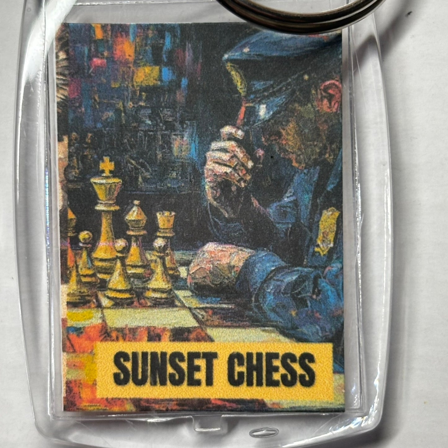 Cop Play - Chess  Photo Keychain