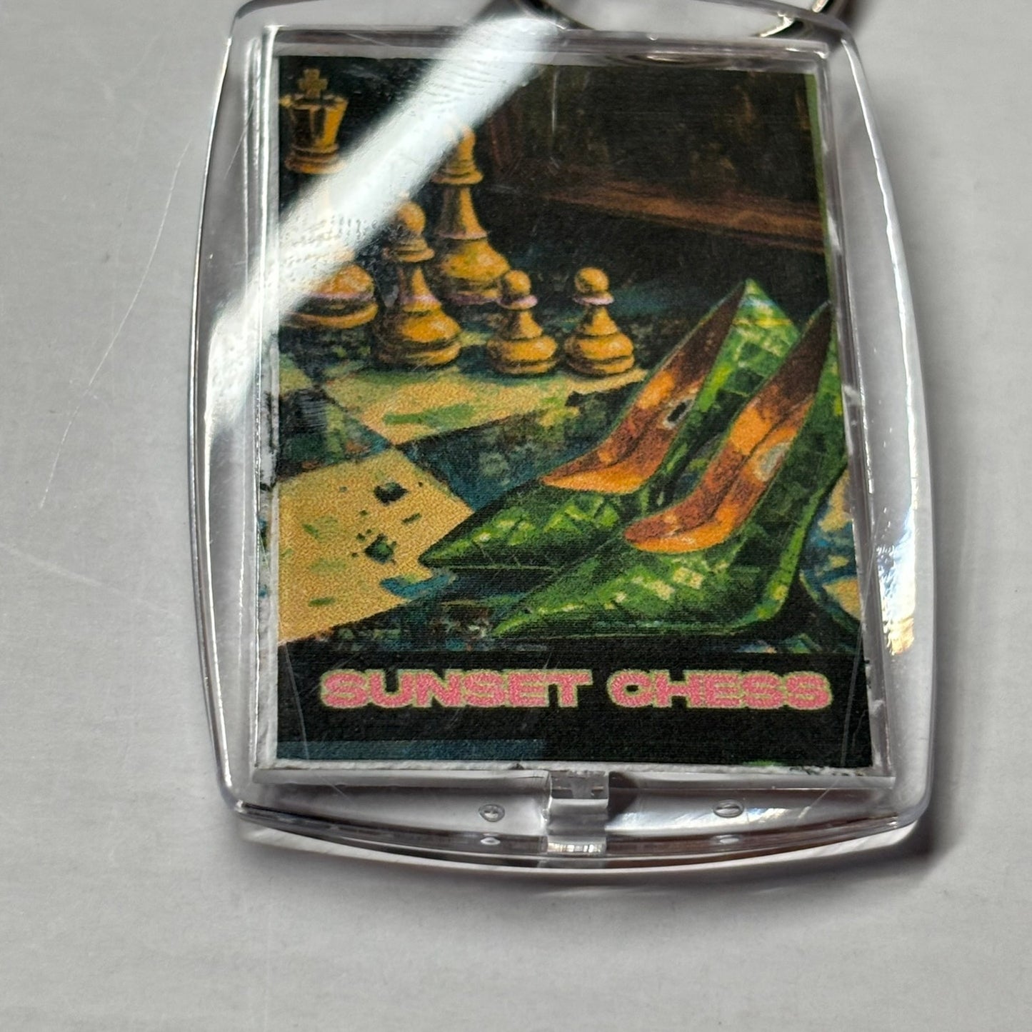 Green Shoes - Chess  Photo Keychain