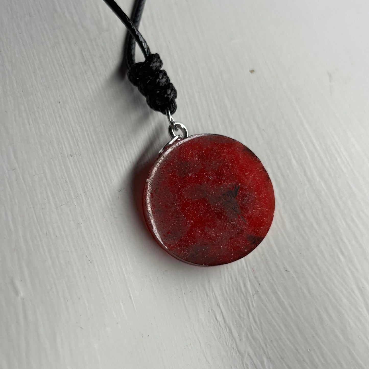 Red Knight - Handmade Resin Chess Necklace