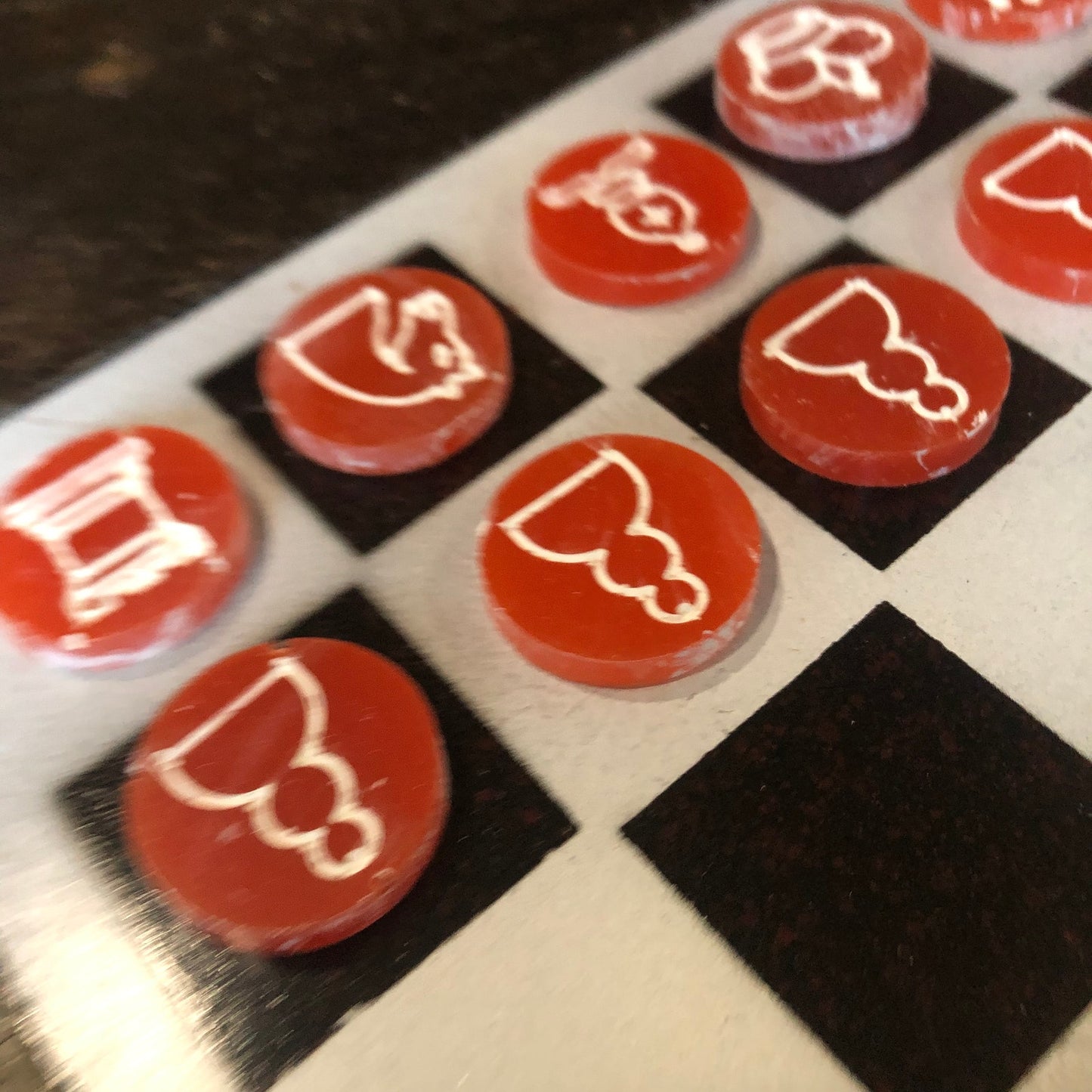 Castle Gray - Painted Chess Set
