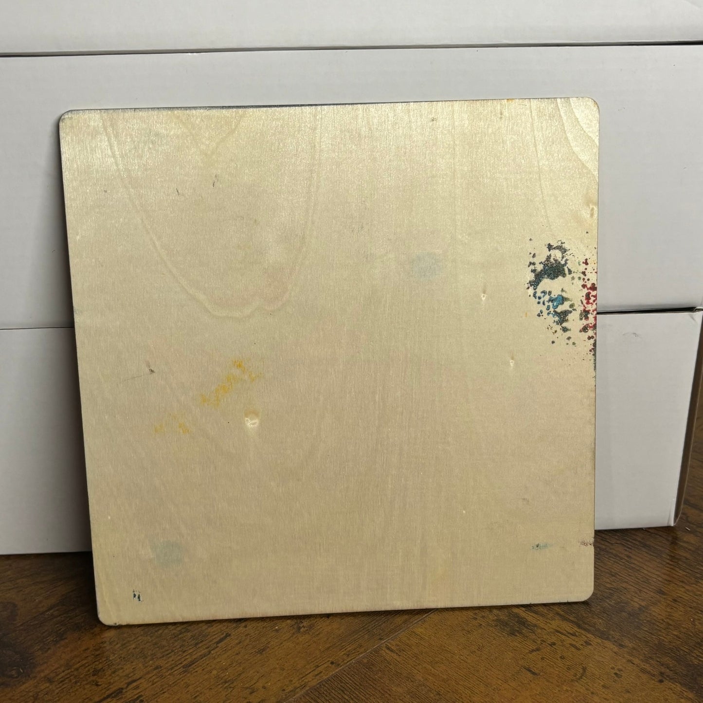 Yellow & Black - Painted Thin Wooden Chess Board