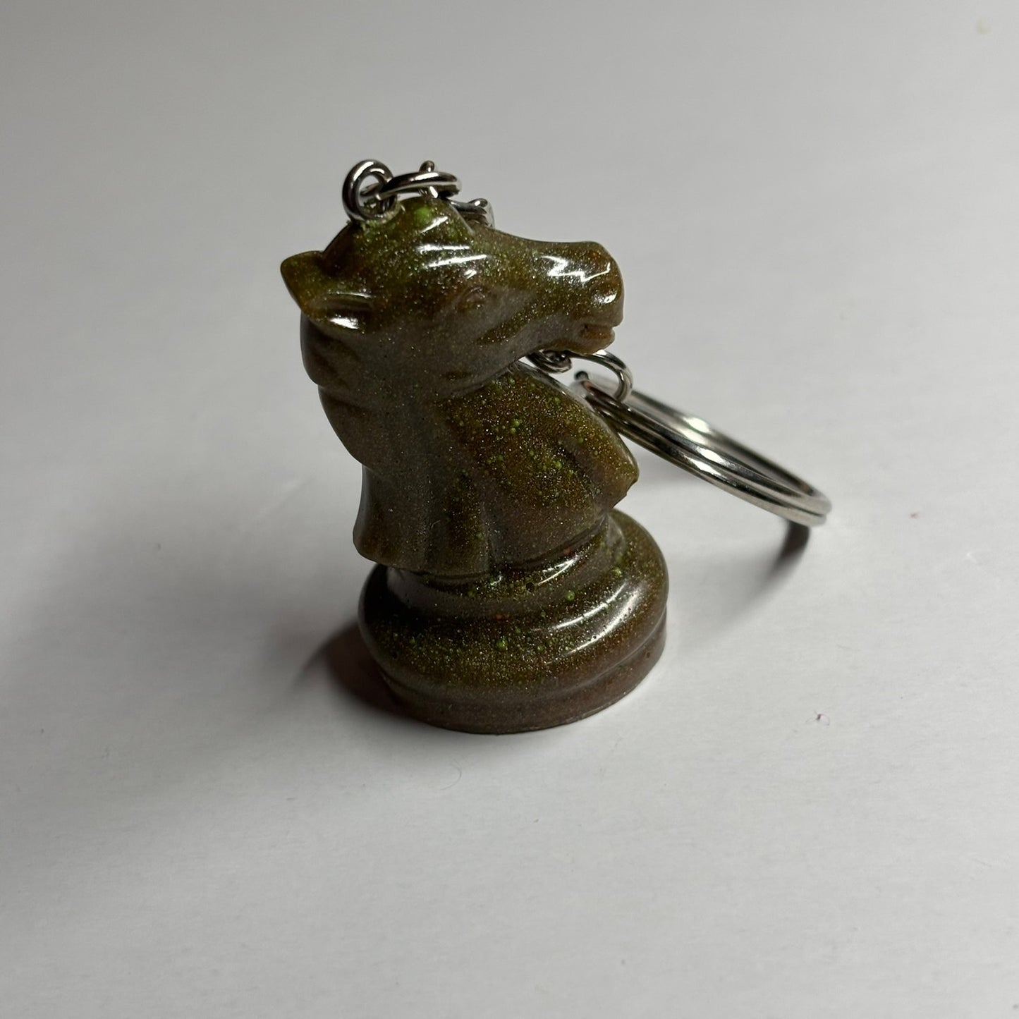 Dirty Green Knight - Handmade Resin Keychain