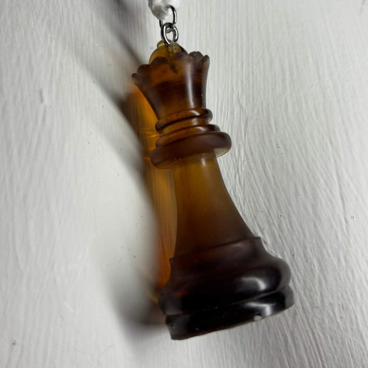 Coffee Queen - Handmade Resin Chess Necklace